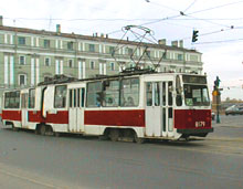 St. Petersburg tram (streetcar)